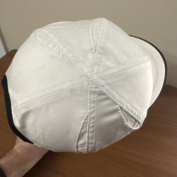 Nike Hat Cap Strap Back White Black Swoosh Featherlight Golf Tennis Running - Picture 9 of 13